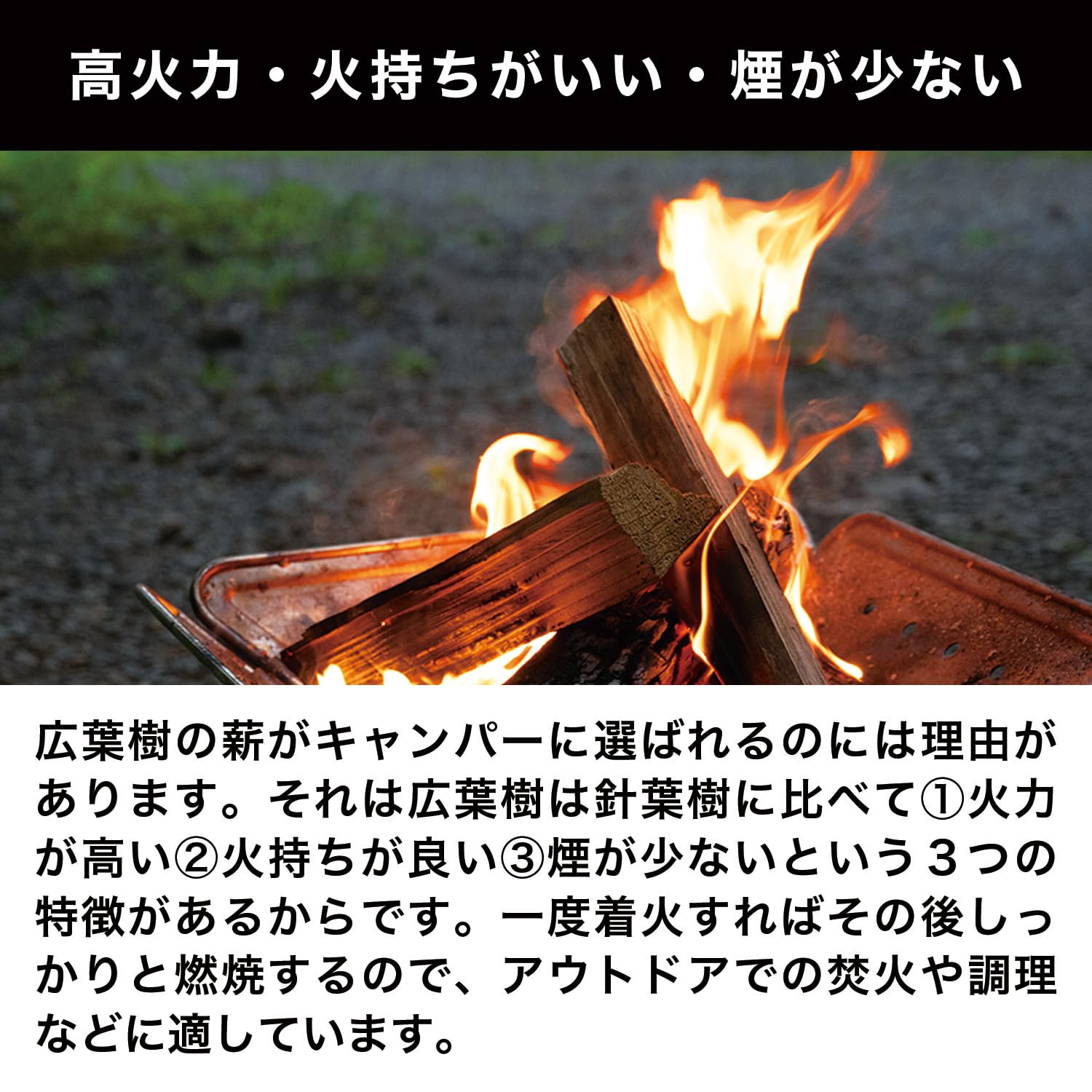 Amazon.co.jp: PEAKS&TREES キャンプ 薪 広葉樹 約5kg 岩手県産ナラ100